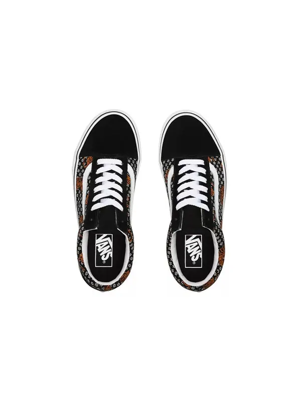 Кроссовки old skool 'tiger floral' Vans — изображение 4 из 4, черный/желтый/белый
