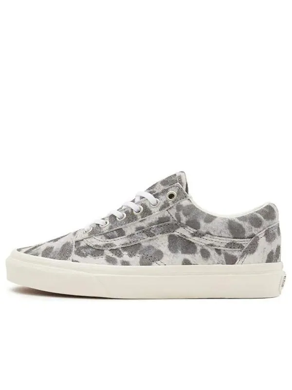 Кроссовки old skool 'hairy suede - leopard' Vans — изображение 1 из 4, серый/белый