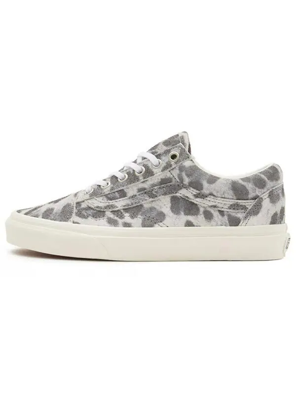 Кроссовки old skool 'hairy suede - leopard' Vans — изображение 2 из 4, серый/белый