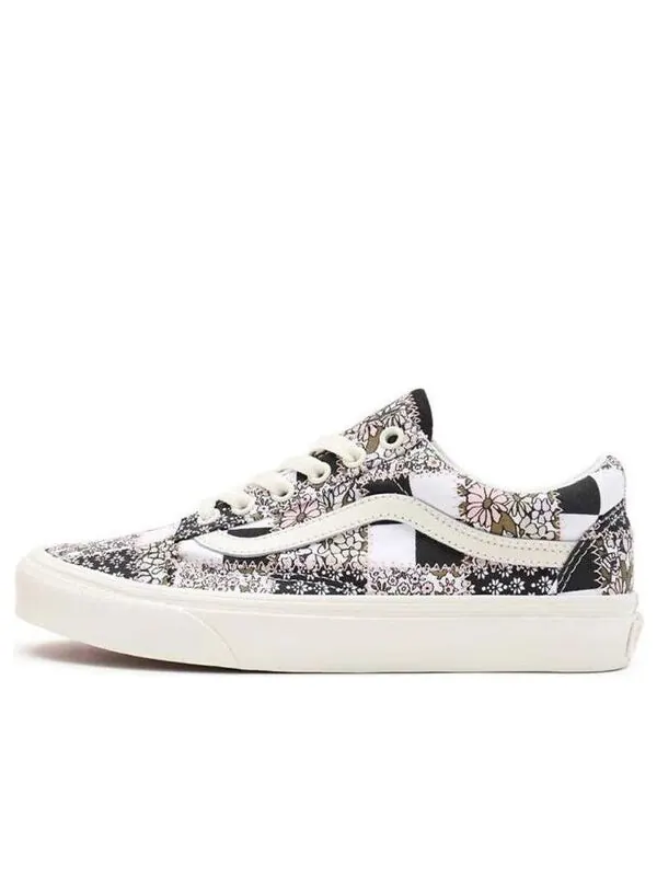 Кроссовки old skool 'patchwork floral' Vans — изображение 1 из 4, белый/черный/розовый