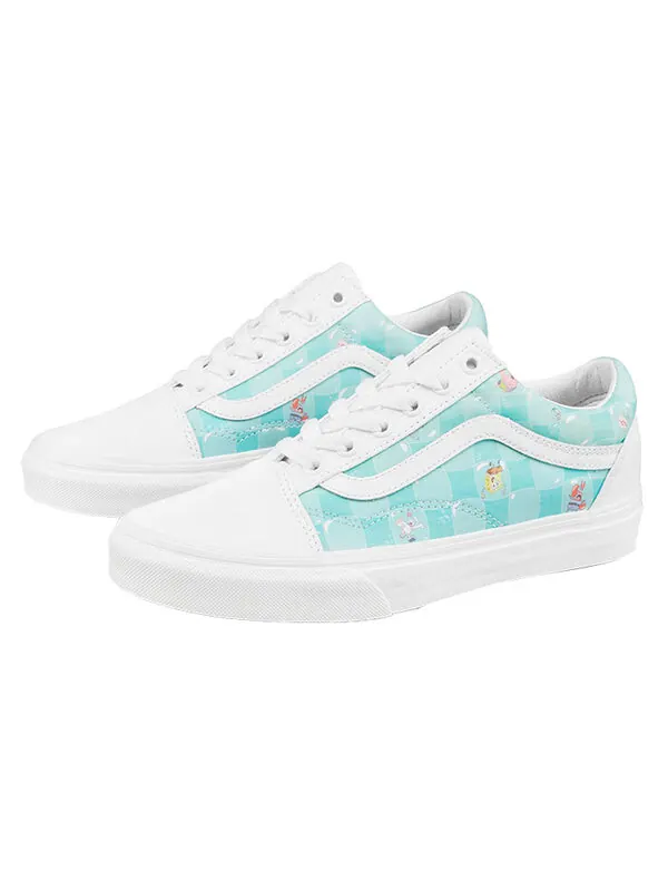 Кроссовки spongebob squarepants x old skool 'bikini bubble' Vans — изображение 2 из 4, белый/синий