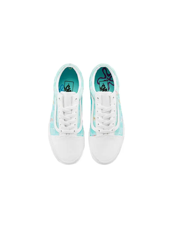 Кроссовки spongebob squarepants x old skool 'bikini bubble' Vans — изображение 3 из 4, белый/синий