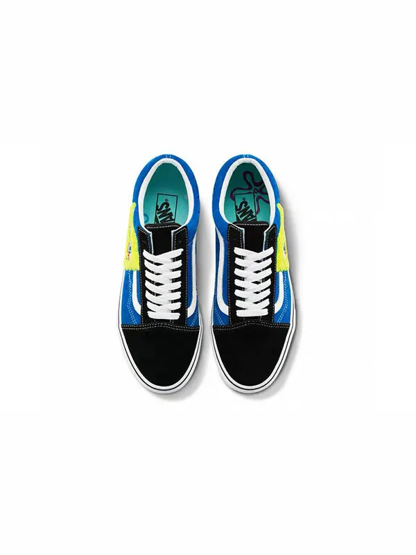 Кроссовки spongebob squarepants x old skool 'smile patch' Vans — изображение 3 из 4, черный/синий