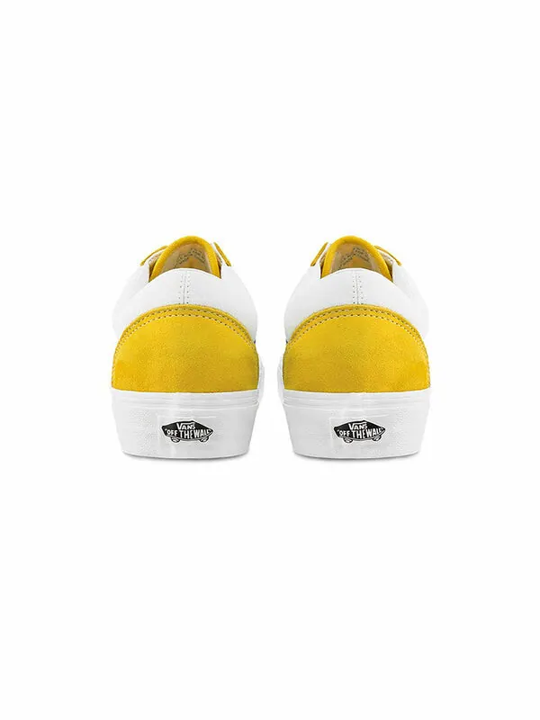 Кроссовки old skool white/yellow/blue Vans — изображение 4 из 4, белый/желтый/синий