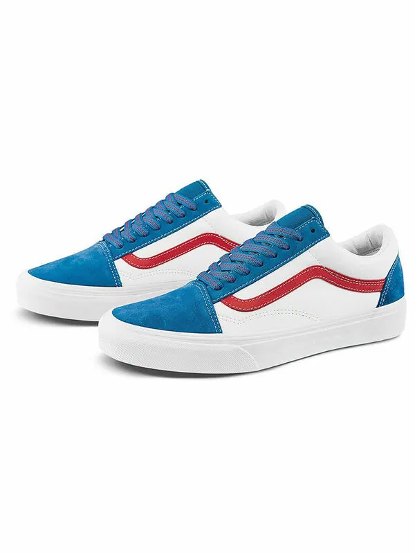 Кроссовки old skool 'sport pop - vallarta blue' Vans — изображение 2 из 4, белый/синий/красный