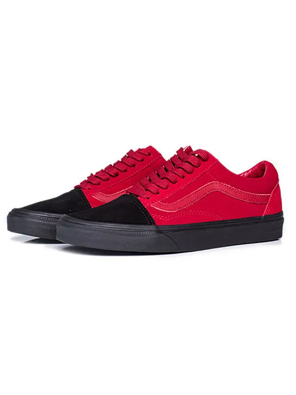 Кроссовки old skool black red Vans — изображение 3 из 4, черный/красный