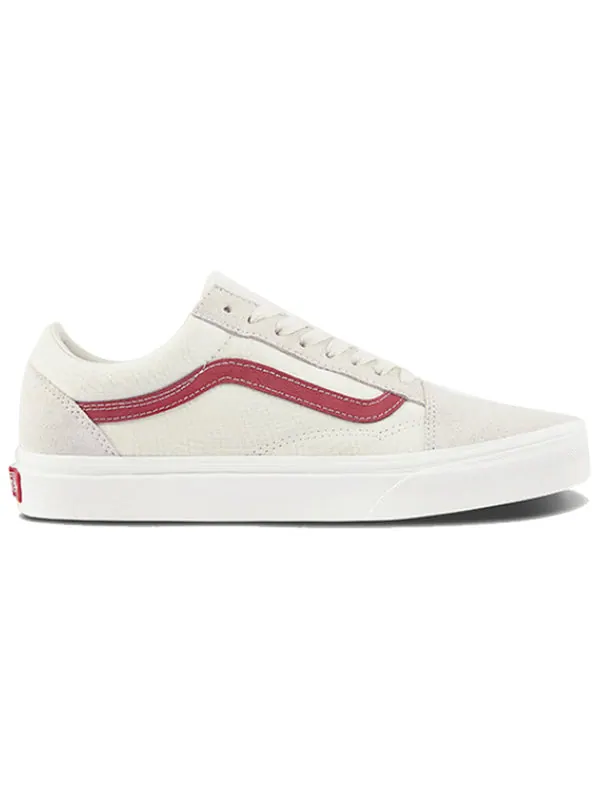 Кроссовки old skool 'rococco' Vans — изображение 2 из 4, белый/красный