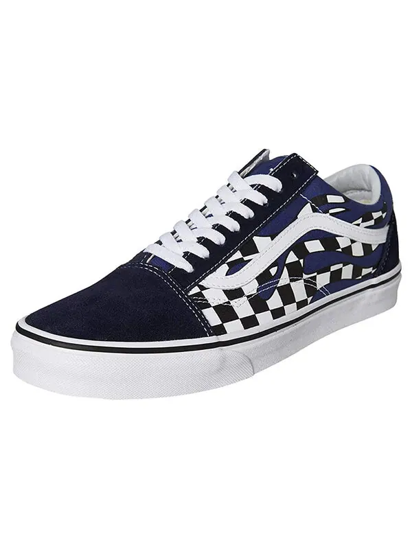 Кроссовки old skool 'checker flame' Vans — изображение 2 из 4, черный