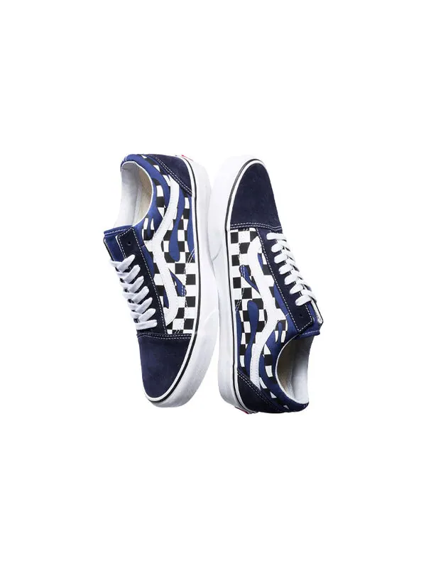 Кроссовки old skool 'checker flame' Vans — изображение 3 из 4, черный