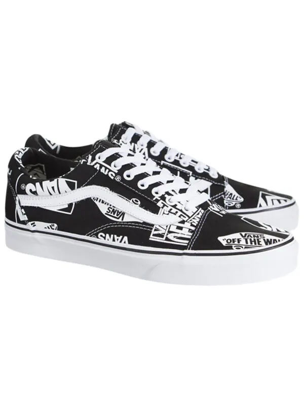 Кроссовки old skool 'logo mix' Vans — изображение 3 из 4, черный