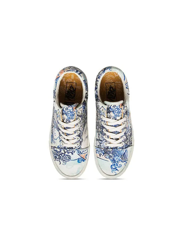 Кроссовки vincent van gogh x old skool 'old vineyard' Vans — изображение 3 из 4, синий/белый