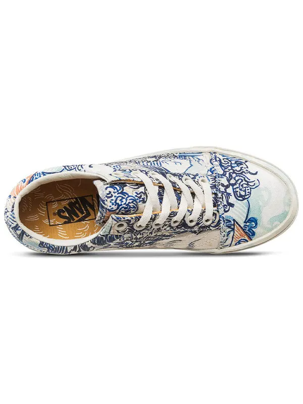 Кроссовки vincent van gogh x old skool 'old vineyard' Vans — изображение 4 из 4, синий/белый