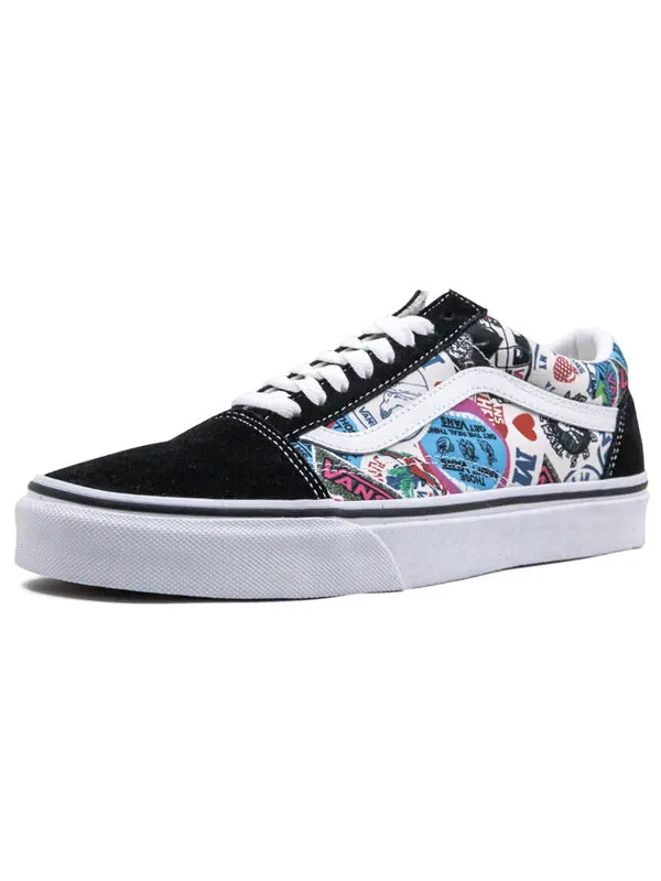 Кроссовки old skool 'stickers' Vans — изображение 2 из 4, черный