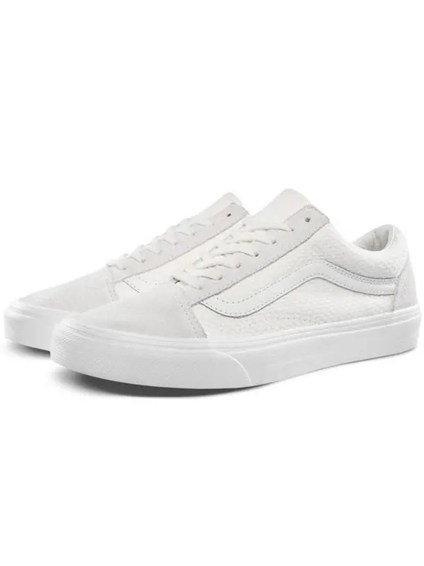 Кроссовки old skool 'woven check - marshmallow' Vans — изображение 2 из 4, белый