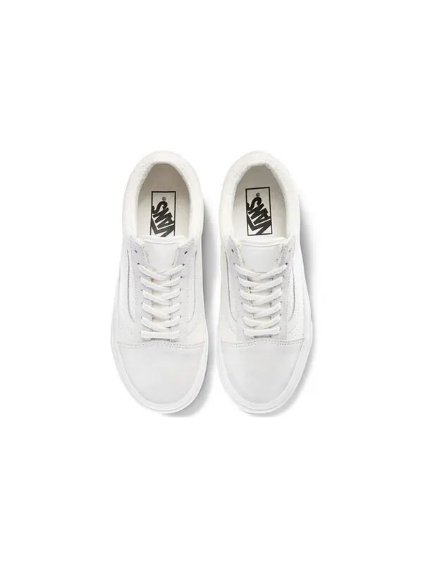 Кроссовки old skool 'woven check - marshmallow' Vans — изображение 3 из 4, белый