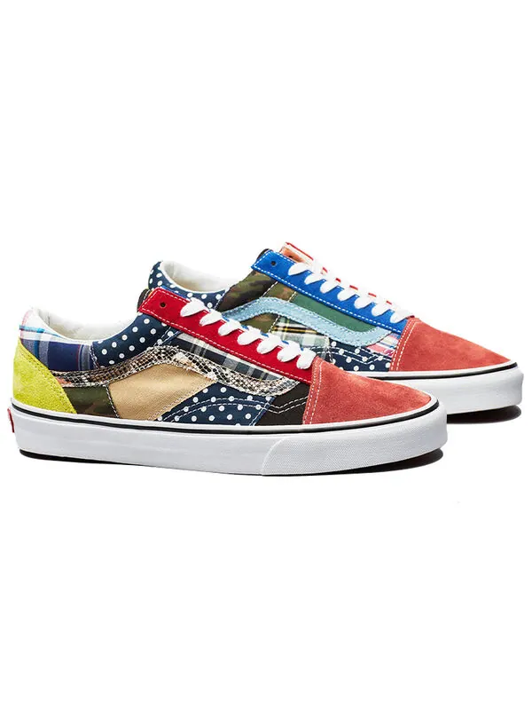 Кроссовки size? x old skool factory floor part 2 multi-color Vans — изображение 3 из 3, мульти