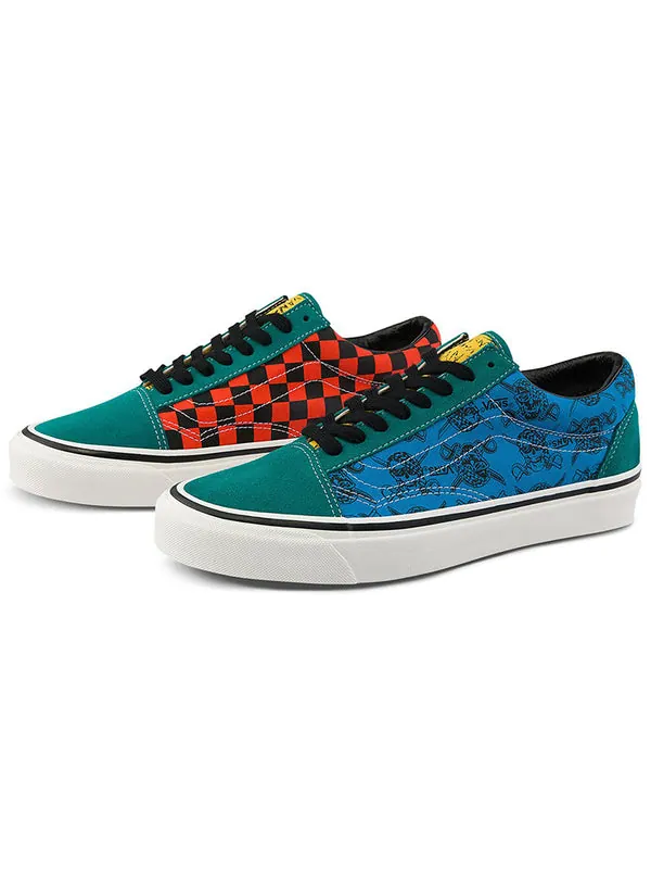 Кроссовки style 36 blue green contrasting colors 'blue green black' Vans — изображение 2 из 4