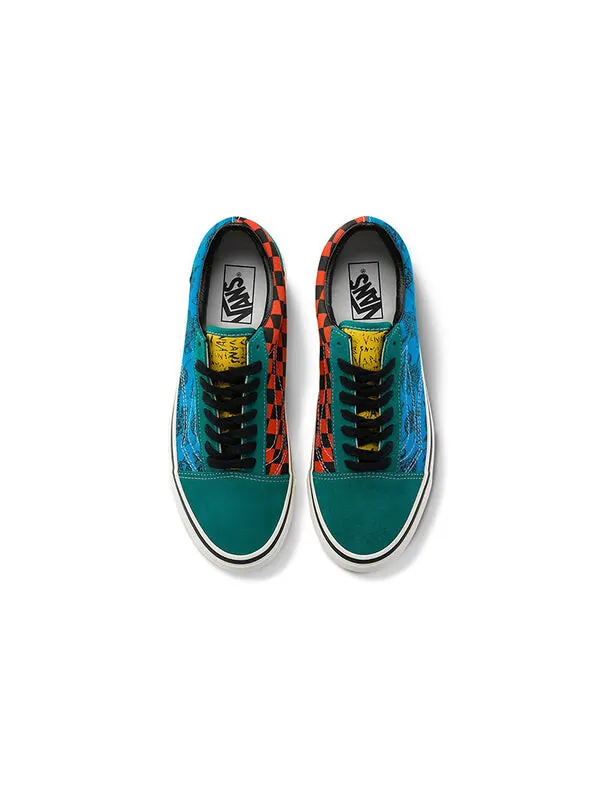 Кроссовки style 36 blue green contrasting colors 'blue green black' Vans — изображение 3 из 4