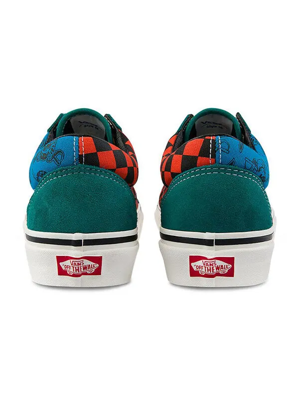 Кроссовки style 36 blue green contrasting colors 'blue green black' Vans — изображение 4 из 4