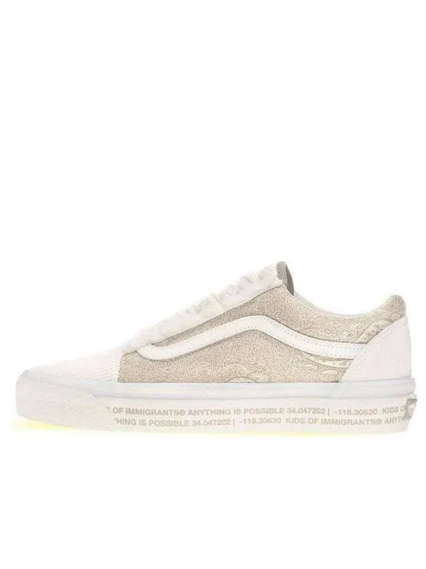 Кроссовки kids of immigrants x old skool 36 dx 'white bandana' Vans — изображение 1 из 4, белый