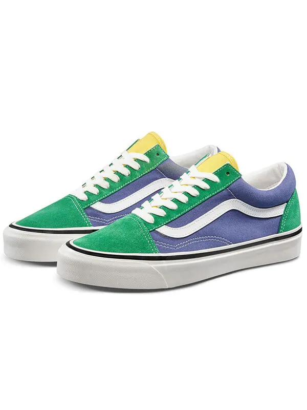 Кроссовки old skool 36 dx 'emerald navy' Vans — изображение 2 из 4, синий/зеленый