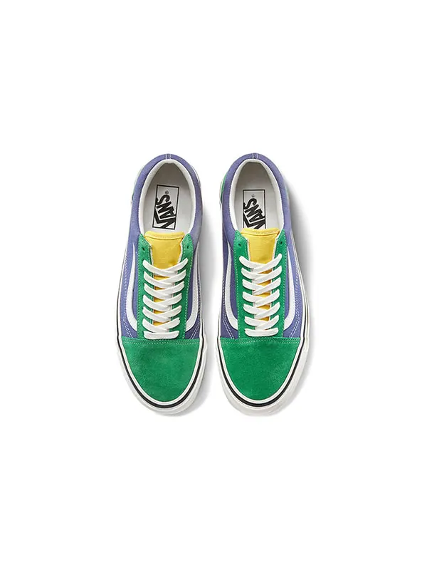 Кроссовки old skool 36 dx 'emerald navy' Vans — изображение 3 из 4, синий/зеленый