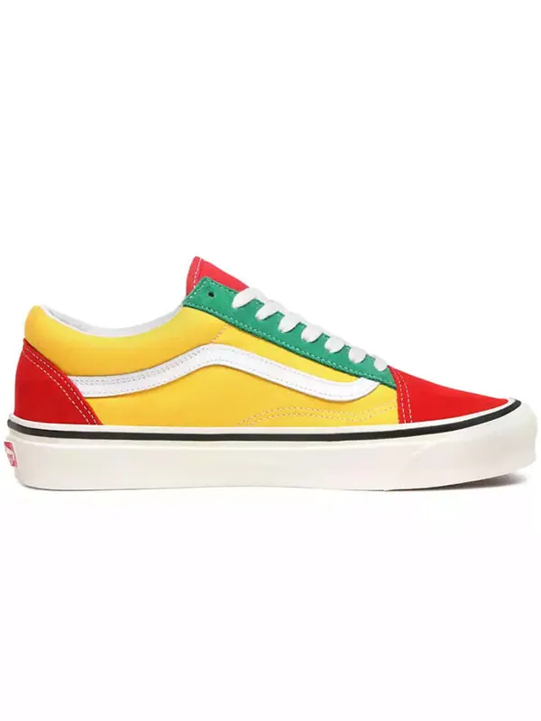 Кроссовки old skool 36 dx 'red emerald yellow' Vans — изображение 2 из 4, мульти