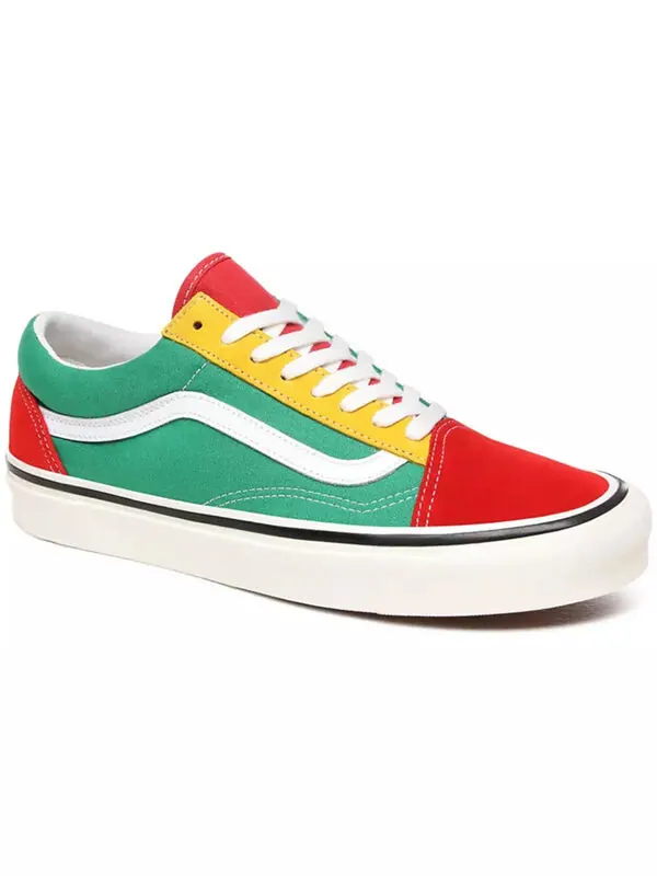 Кроссовки old skool 36 dx 'red emerald yellow' Vans — изображение 3 из 4, мульти