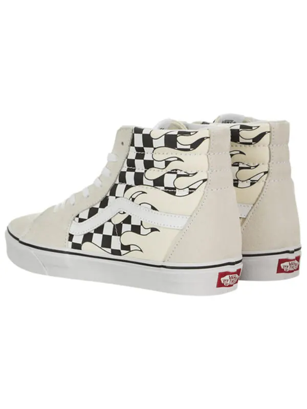 Кроссовки sk8-hi 'checkerboard flame' Vans — изображение 4 из 4, белый