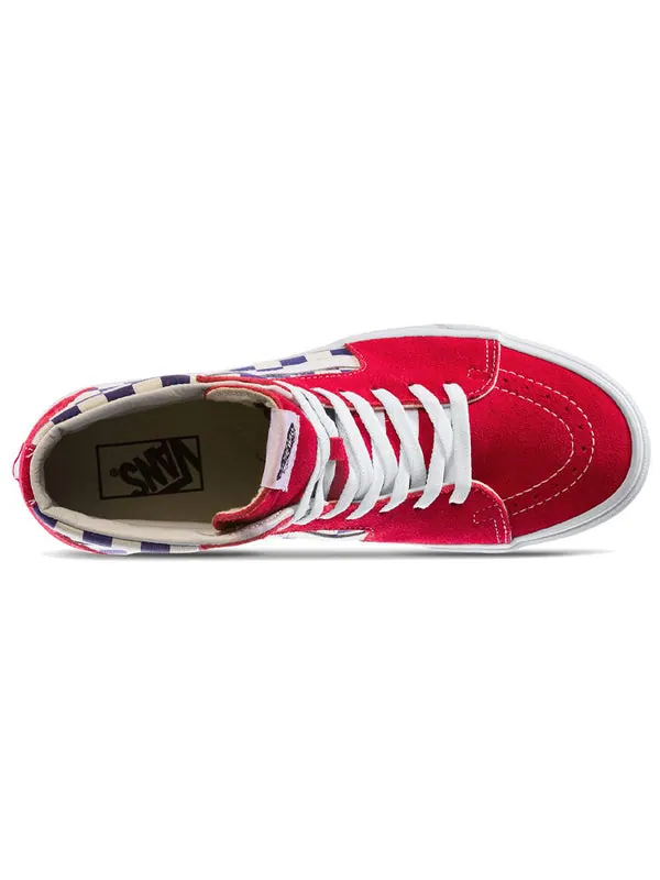 Кроссовки sk8-hi 'bmx checkerboard' Vans — изображение 3 из 4, красный