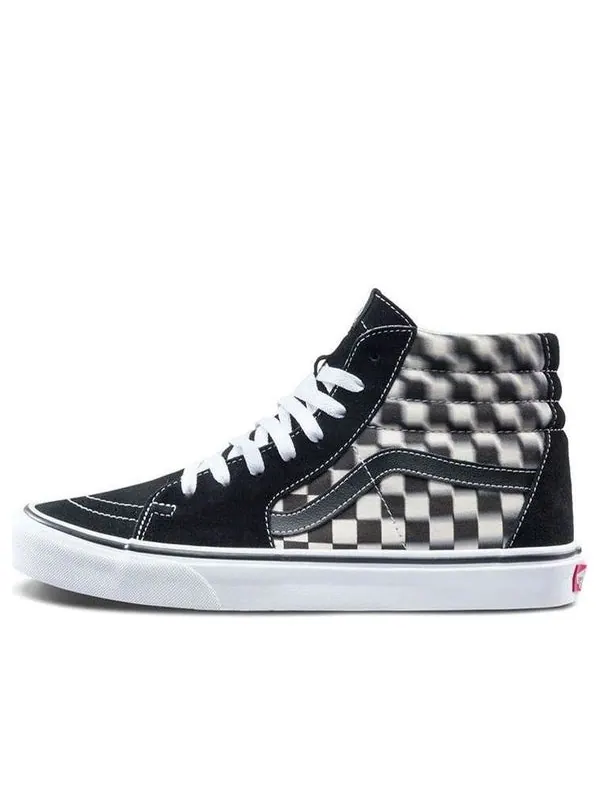 Кроссовки sk8-hi 'blur check' Vans — изображение 1 из 4, черный