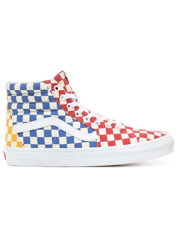 Кроссовки sk8-hi 'multicolor checkerboard' Vans — изображение 2 из 4, мульти