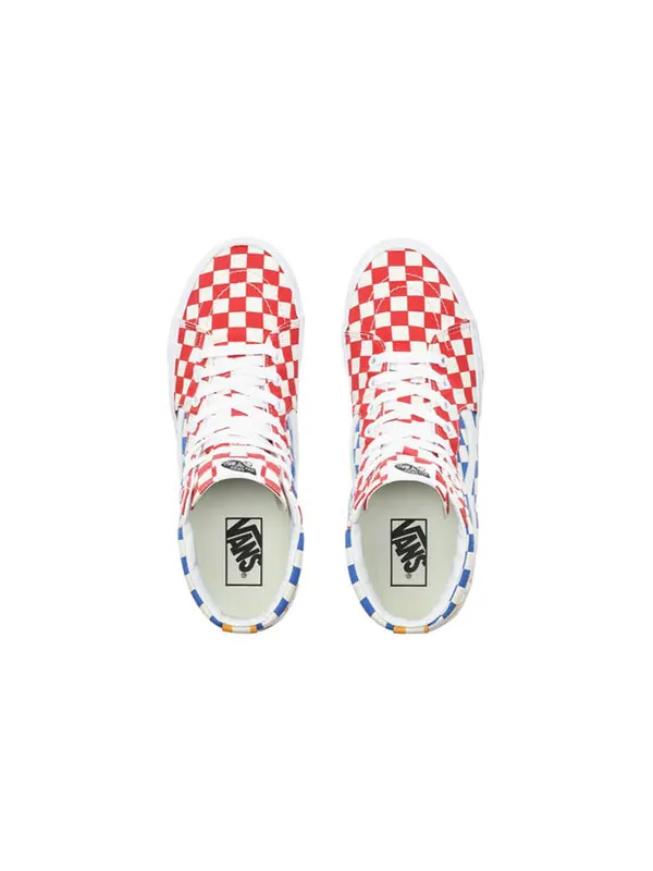 Кроссовки sk8-hi 'multicolor checkerboard' Vans — изображение 3 из 4, мульти