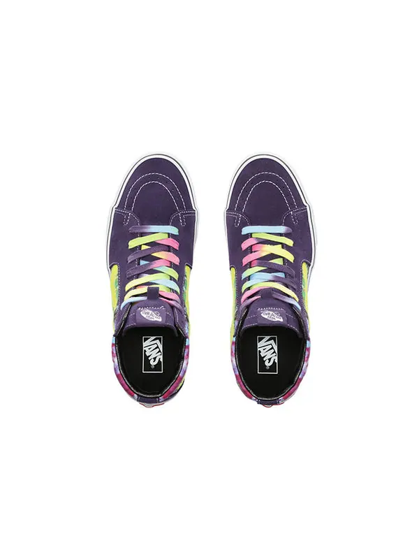 Кроссовки sk8-hi 'tie-dye' Vans — изображение 4 из 4, фиолетовый/желтый