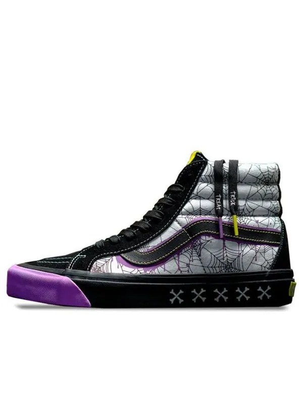 Кроссовки size? x sk8 hi 38 dx 'halloween' Vans — изображение 1 из 2, черный/белый/фиолетовый