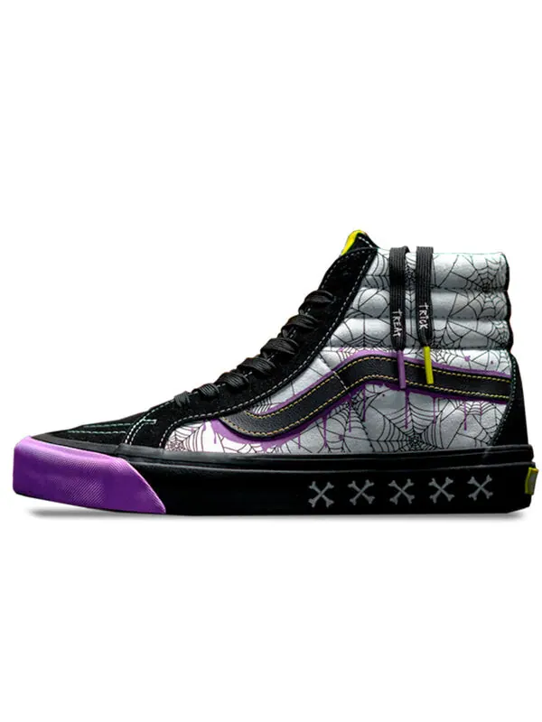 Кроссовки size? x sk8 hi 38 dx 'halloween' Vans — изображение 2 из 2, черный/белый/фиолетовый
