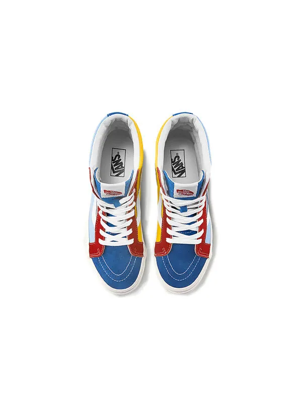 Кроссовки sk8-hi 38 dx 'anaheim factory - color mix' Vans — изображение 3 из 4, синий/красный