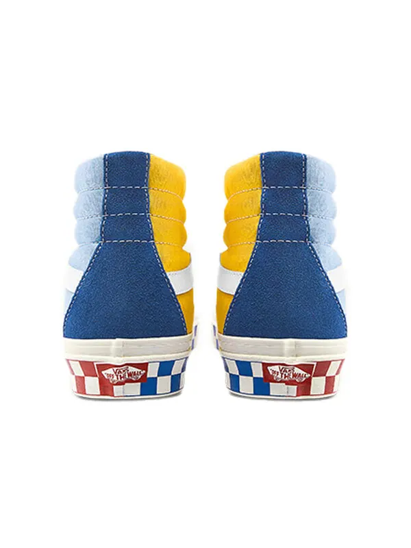 Кроссовки sk8-hi 38 dx 'anaheim factory - color mix' Vans — изображение 4 из 4, синий/красный
