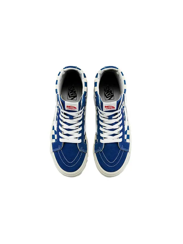 Кроссовки style 38 checkerboard blue/white Vans — изображение 4 из 4, белый/синий
