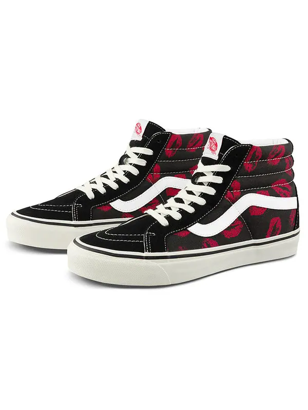 Кроссовки sk8-hi 38 dx 'anaheim factory - hotlips' Vans — изображение 2 из 4, красный/черный