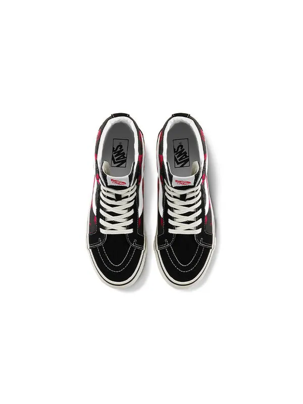 Кроссовки sk8-hi 38 dx 'anaheim factory - hotlips' Vans — изображение 3 из 4, красный/черный