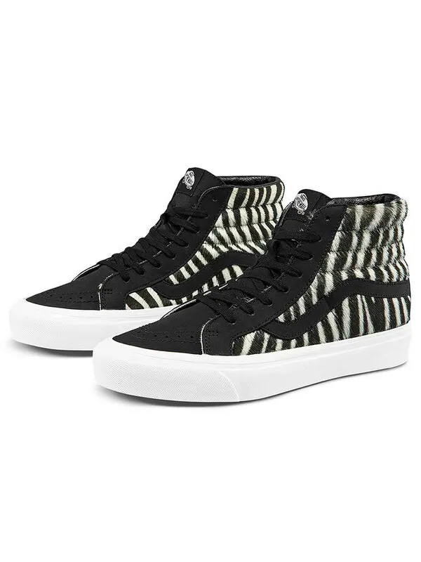 Кроссовки sk8-hi 38 dx 'anaheim factory - zebra' Vans — изображение 2 из 4, черный