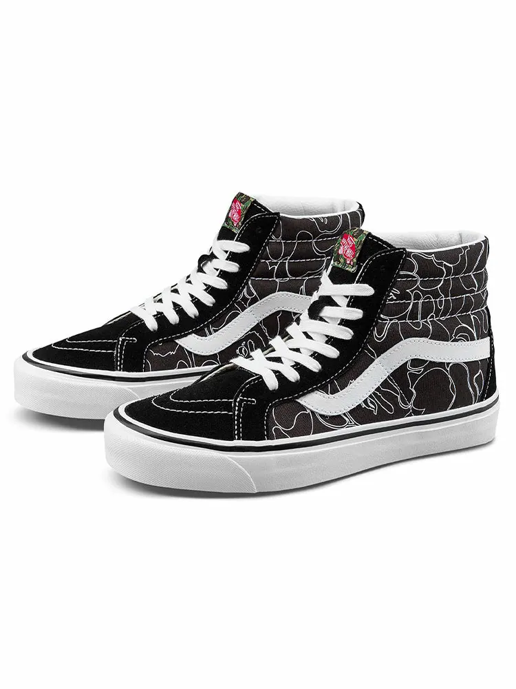 Кеды Vans BAPE x SK8-HI 38 DX 'Lined Camo' — изображение 3 из 7, черный