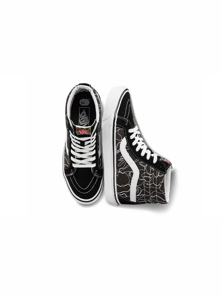 Кеды Vans BAPE x SK8-HI 38 DX 'Lined Camo' — изображение 6 из 7, черный