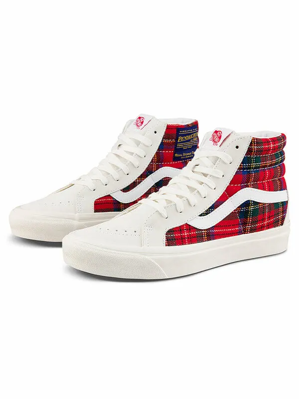 Кроссовки pendleton x style 38 sneakers red/white Vans — изображение 2 из 4, красный/белый