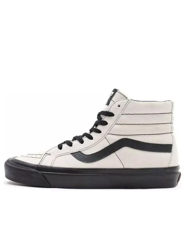 Кроссовки sk8-hi 38 dx 'white black' Vans — изображение 1 из 4, серый/черный