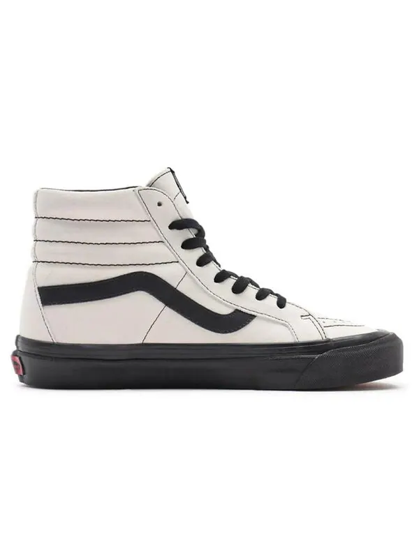 Кроссовки sk8-hi 38 dx 'white black' Vans — изображение 2 из 4, серый/черный