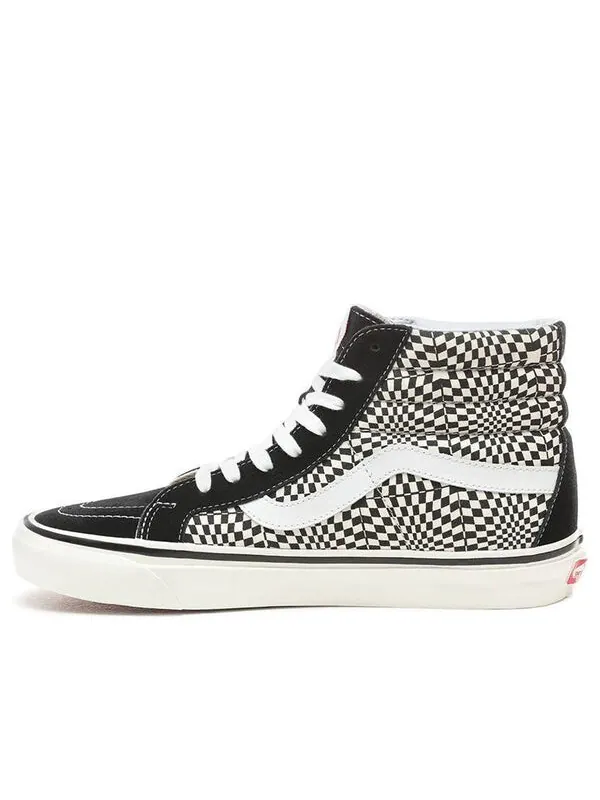 Кроссовки sk8-hi 38 dx 'warp check - black white' Vans — изображение 1 из 4, черный