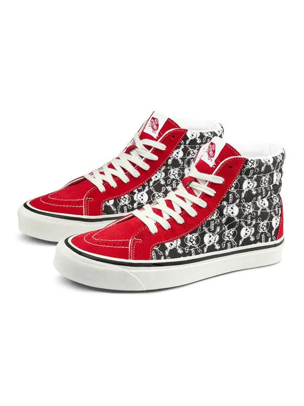 Кроссовки sk8-hi 38 dx 'skulls red black' Vans — изображение 2 из 4, черный