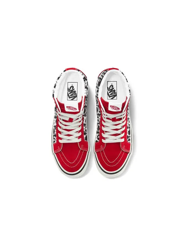 Кроссовки sk8-hi 38 dx 'skulls red black' Vans — изображение 3 из 4, черный